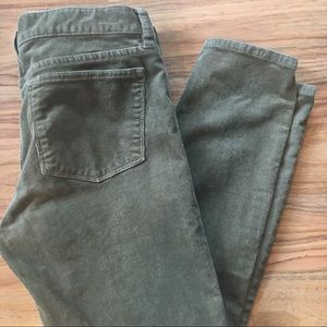 J. Crew Ankle Toothpick corduroy jeans